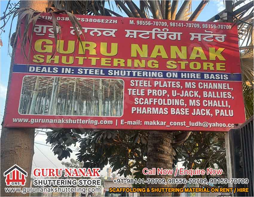 Shuttering Material on Hire Rental Scaffolding for Hire Rental Shuttering Store in Ludhiana Punjab India