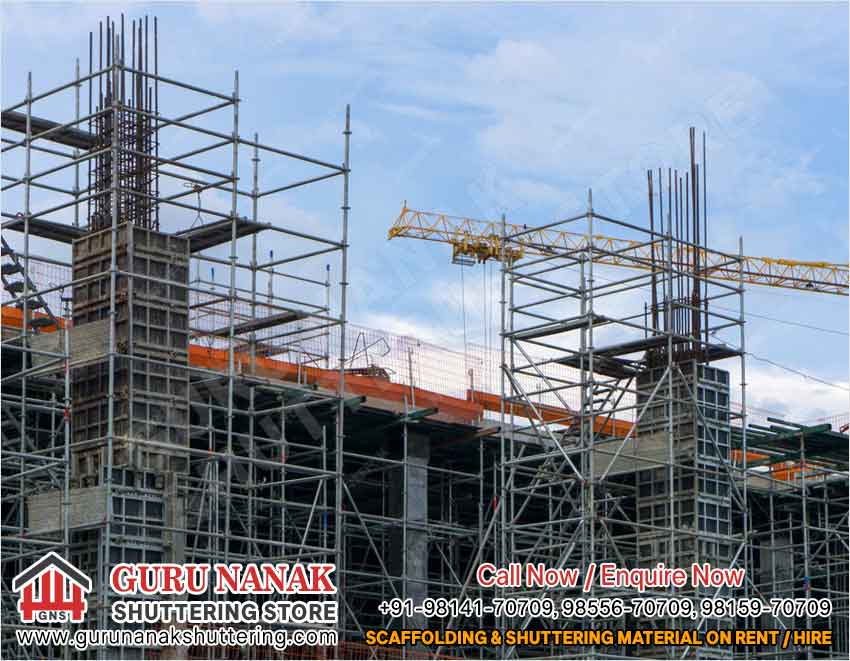 Shuttering Material on Hire Rental in India Punjab Ludhiana Scaffolding on Hire Rental Ludhiana Punjab India