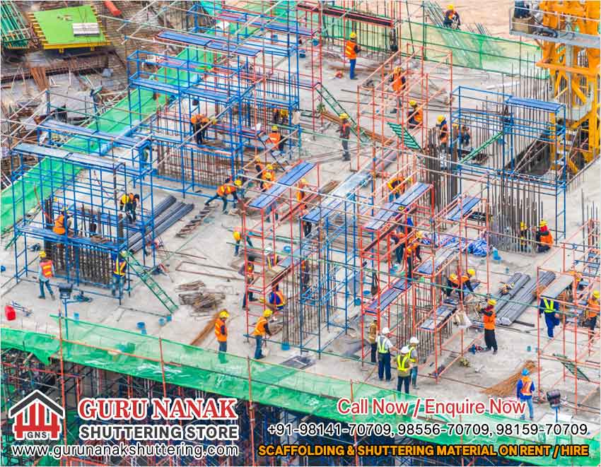 Shuttering Material on Hire Rental in India Punjab Ludhiana Scaffolding on Hire Rental Ludhiana Punjab India
